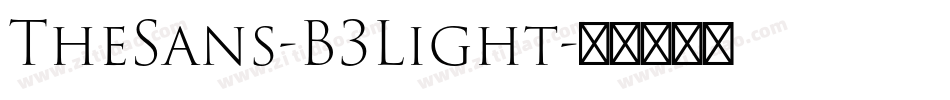 TheSans-B3Light字体转换