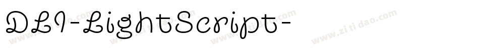 DLI-LightScript字体转换
