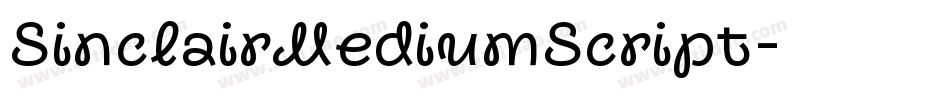 SinclairMediumScript字体转换