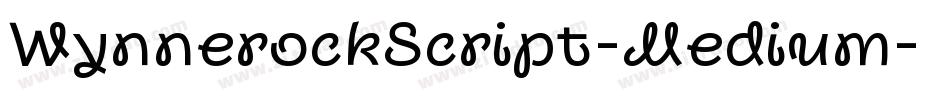WynnerockScript-Medium字体转换
