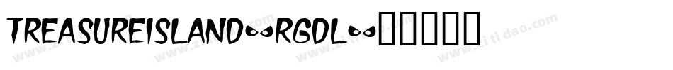 TreasureIsland-RGDl字体转换