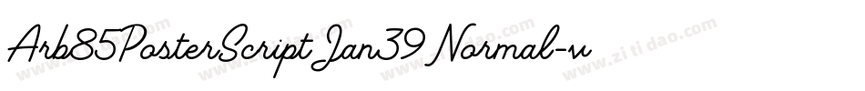 Arb85PosterScriptJan39Normal-vrZM字体转换