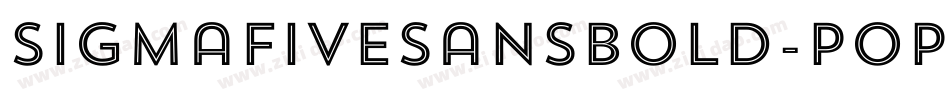 SigmaFiveSansBold-pOpK字体转换