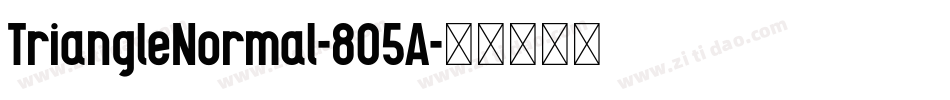 TriangleNormal-8O5A字体转换