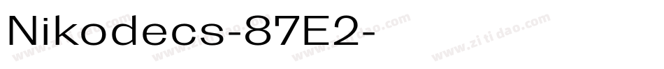 Nikodecs-87E2字体转换