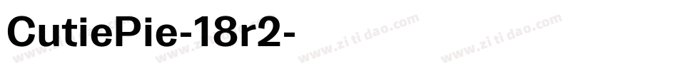 CutiePie-18r2字体转换