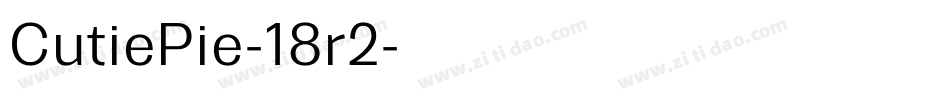 CutiePie-18r2字体转换