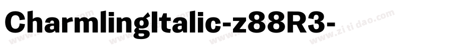 CharmlingItalic-z88R3字体转换
