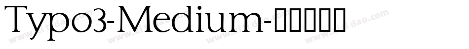 Typo3-Medium字体转换