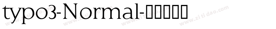 typo3-Normal字体转换