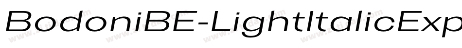 BodoniBE-LightItalicExp字体转换