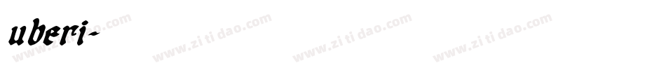 uberi字体转换