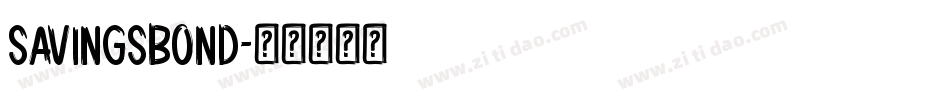 SavingsBond字体转换