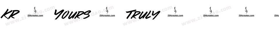 KR-Yours-Truly字体转换