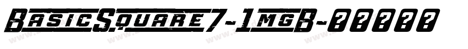 BasicSquare7-1mgB字体转换