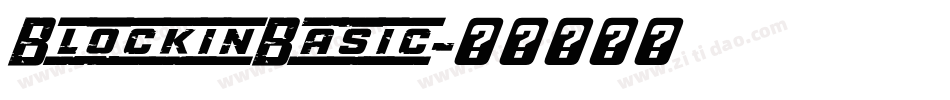 BlockinBasic字体转换