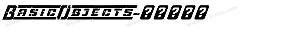 BasicObjects字体转换