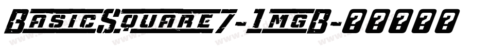 BasicSquare7-1mgB字体转换