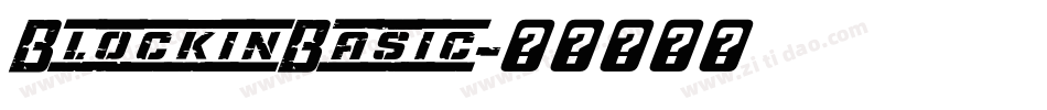 BlockinBasic字体转换