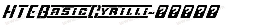 HTEBasicCyrilli字体转换