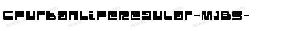 CfUrbanLifeRegular-mjB5字体转换