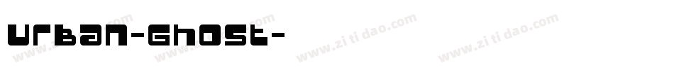 Urban-Ghost字体转换
