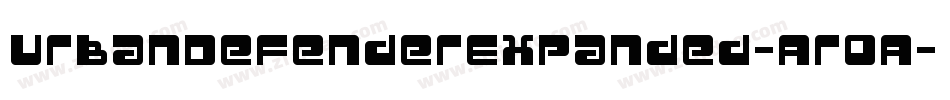 UrbanDefenderExpanded-Ar0A字体转换