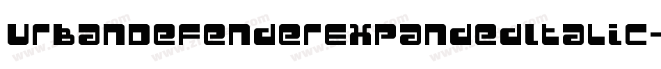 UrbanDefenderExpandedItalic-qPK5字体转换