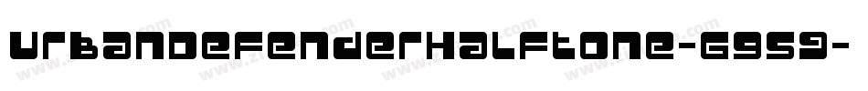 UrbanDefenderHalftone-G95g字体转换