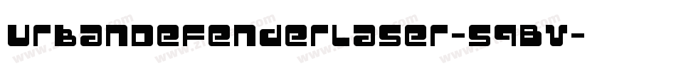 UrbanDefenderLaser-5qBV字体转换