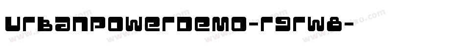 UrbanPowerDemo-rgrw8字体转换