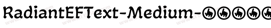 RadiantEFText-Medium字体转换