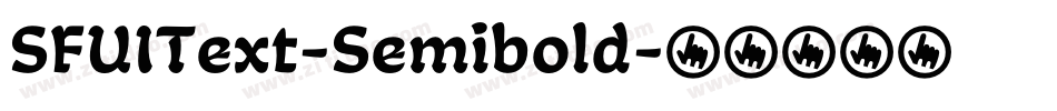 SFUIText-Semibold字体转换