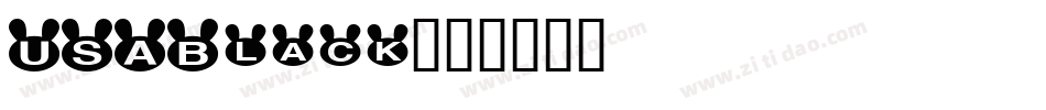 USABlack字体转换