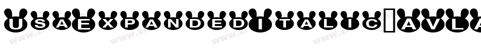 UsaExpandedItalic-AVLA字体转换