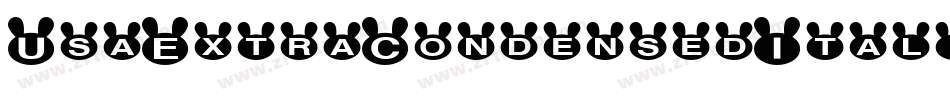 UsaExtraCondensedItalic-nBR0字体转换