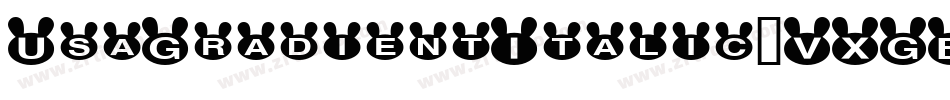 UsaGradientItalic-VXGB字体转换