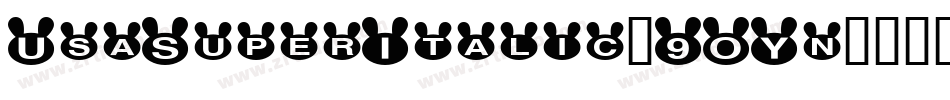 UsaSuperItalic-9OYn字体转换