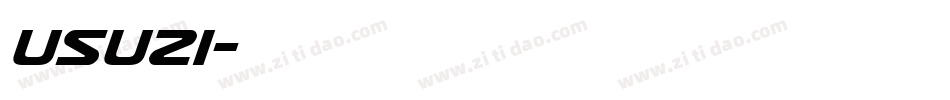 USUZI字体转换