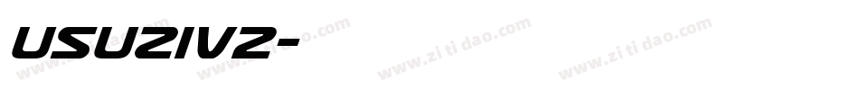 usuziv2字体转换