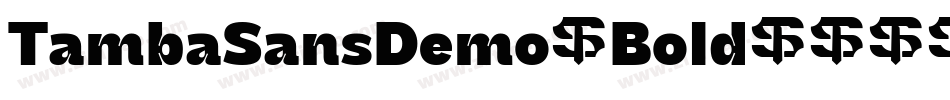 TambaSansDemo-Bold字体转换