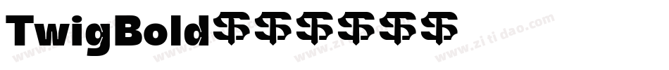 TwigBold字体转换