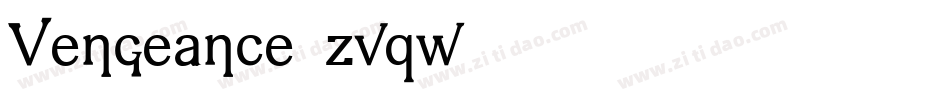 Vengeance-zvqw字体转换