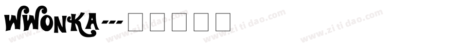 wwonka字体转换