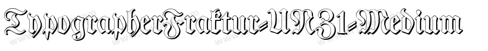TypographerFraktur-UNZ1-Medium字体转换