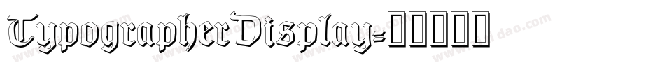 TypographerDisplay字体转换
