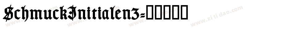 SchmuckInitialen3字体转换