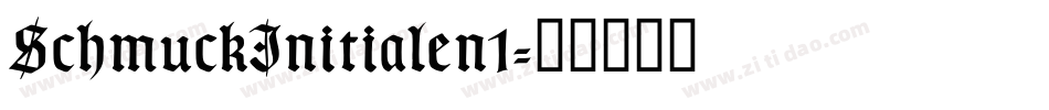 SchmuckInitialen1字体转换