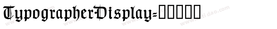 TypographerDisplay字体转换