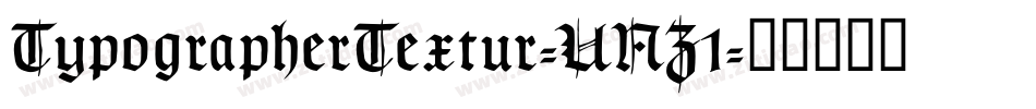 TypographerTextur-UNZ1字体转换